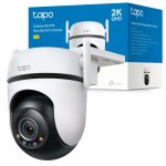 Tapo TC42 Cámara de Vigilancia 360º Exterior, 2K QHD, Detección IA Gratuita Avanzada, Visión Nocturna a Color
