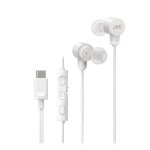 Auriculares JVC HA-FR29UC con conexión USB-C y alta definición blanca