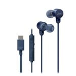 Auriculares JVC con cable USB-C y sonido de alta definición en color azul