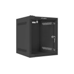 Bastidor de pared Lanberg WF10-2306-10B 6U 10" cristal templado negro