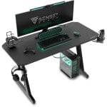 SENSE7 Nomad Classic Mesa Gaming Ergonomicos con Accesorios 100x50 Negra
