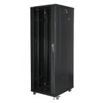 Armadio Rack Lanberg FF01-6837-12B Nero 37U 800kg con Porte Vetro Temperato e Pannelli Laterali Rimovibili