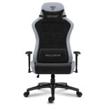 SENSE7 Spellcaster FUKU XL PU Silla Gaming Ergonómico Ajustable Soporte Lumbar Negra/Gris