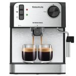 Taurus Intenso Moka Espressomaschine 1,6 l 20 Bars Supreme Cream Inox Tassenwärmer