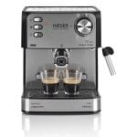 Haeger CM-85B.011A Halbautomatische Espressomaschine, 1,6 l, 850 W, Edelstahl, Schwarz Haeger CM-85B.011A Halbautomatische Espressomaschine, 1,6 l, 850 W, Edelstahl, Schwarz