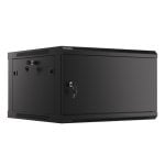 Bastidor de pared Lanberg WF01-6606-00B 6U 19'' 60kg IP20 Puerta Metálica Negro