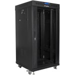 Schrank Lanberg FF01-6622-12BL 19" 22U Temperglas schwarz SchrankLanbergFF01-6622-12BL 19" 22U Temperglas schwarz