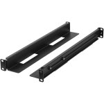 Rail Rack 1U Lanberg AK-1901-B Acero Negro 397-680mm 90kg M6 Incluidos