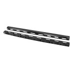 Organisateur de câbles Lanberg AK-1210-B Acier Noir 42U pour Armoires 19"