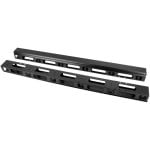 Panel de Gestión de Cables Vertical 22U Lanberg AK-1212-B Set 2 Piezas Negro para Rack 19" 800mm