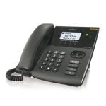 Alcatel Temporis IP600, schwarzes VoIP-Telefon, PoE, mehrere Leitungen, LCD-Display