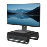 Fellowes Breyta Monitorständer, schwarz, 15 kg, höhenverstellbar, tragbar, recycelbar Fellowes Breyta Monitorständer, schwarz, 15 kg, höhenverstellbar, tragbar, recycelbar