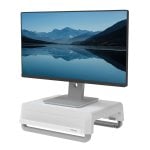Fellowes 100016561 Breyta White Verstellbarer Monitorständer, 15 kg Traglastkanal, Öko-Grau/Weiß Fellowes 100016561 Breyta White Verstellbarer Monitorständer, 15 kg Traglastkanal, Öko-Grau/Weiß
