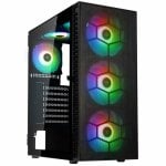 Kolink OBSERVATORY HF MB, schwarzer ATX-Gaming-Tower mit gehärtetem Glas, 3 x 140 mm Kolink OBSERVATORY HF MB, schwarzer ATX-Gaming-Tower mit gehärtetem Glas, 3 x 140 mm