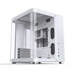 Jonsbo TK-1 2.0 Weißes Mini-Tower-PC-Gehäuse mit gehärtetem Glas und Stahl ITX und Micro ATX Jonsbo TK-1 2.0 Weißes Mini-Tower-PC-Gehäuse mit gehärtetem Glas und Stahl ITX und Micro ATX