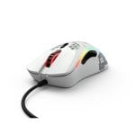 Souris de jeu filaire Glorious 12 000 DPI avancée pour droitier, blanche Souris de jeu filaire Glorious 12 000 DPI avancée pour droitier, blanche