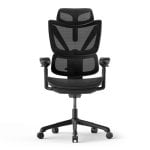 ACGAM CG-5245M ergonomischer Stuhl, schwarz, Gewichtssensor, 3D/2D-Lendenwirbelstütze, 136kg ACGAM CG-5245M ergonomischer Stuhl, schwarz, Gewichtssensor, 3D/2D-Lendenwirbelstütze, 136kg