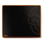 Krom Knout Speed Special Edition Gaming Mauspad 320x270 mm Schwarz Orange Mikrofaser
