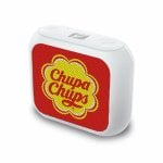 Coluna de som sem fios Muse Bluetooth 5W Chupa Chups Edition com bateria recarregável e entrada auxiliar