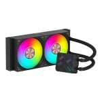 Abysm Oceanic Tide 240 ARGB 240mm Sistema di raffreddamento a liquido con 3 ventole ARGB in alluminio Abysm Oceanic Tide 240 ARGB 240mm Sistema di raffreddamento a liquido con 3 ventole ARGB in alluminio
