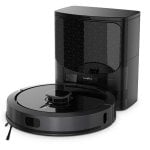 Robot Aspirador y Fregasuelos Nedis WIFIVCL002CBK con Autovaciado Navegación LiDAR 4.000 Pa Control por Voz