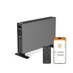Ksix Blaze Calefactor Eléctrico De Convección Inteligente, 2000w, Pantalla Led Táctil, App Tuya, Control Remoto, Negro