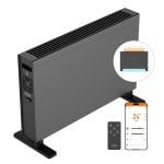 Aquecedor elétrico de convecção inteligente Ksix Blaze, 2000 W, ecrã tátil LED, aplicação Tuya, controlo remoto, preto Aquecedor elétrico de convecção inteligente Ksix Blaze, 2000 W, ecrã tátil LED, aplicação Tuya, controlo remoto, preto