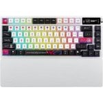 ASUS ROG Azoth X Teclado Sem Fios 75% OLED RGB NX Snow V2 Macros PBT QWERTY Branco ASUS ROG Azoth X Teclado Sem Fios 75% OLED RGB NX Snow V2 Macros PBT QWERTY Branco