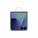 Funda Samsung EF-QF766CTEGWW Trasparente 17,4 cm (6.85") Plástico Anti-huellas