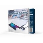 Lettore Masterizzatore Esterno CD/DVD Gembird DVD-USB-03-BW USB Tipo C Nero Bianco Lettore Masterizzatore Esterno CD/DVD Gembird DVD-USB-03-BW USB Tipo C Nero Bianco
