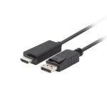 Cable DisplayPort Lanberg CA-DPHD-11CC-0018-BK 1,8m Negro HDMI Alta Resolución