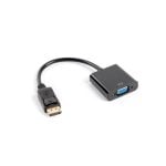 Cabo Conversor Lanberg AD-0002-BK 0,2 m VGA para DisplayPort Macho a Fêmea Cabo Conversor Lanberg AD-0002-BK 0,2 m VGA para DisplayPort Macho a Fêmea