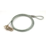 Câble de verrouillage Gembird LK-CL-01 Acier 4mm Combinant Argent
