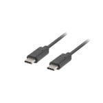 Cabo USB C Lanberg CA-CMCM-10CU-0010-BK 1m USB 2.0 0,48 Gbit/s Preto Cabo USB C Lanberg CA-CMCM-10CU-0010-BK 1m USB 2.0 0,48 Gbit/s Preto