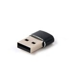Adaptador USB A Gembird A-USB2-AMCF-02 USB-C Hembra Negro Compacto Adaptador USB A Gembird A-USB2-AMCF-02 USB-C Hembra Negro Compacto