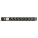 Stromverteiler Gembird EG-PDU-014-C14 Aluminium Schwarz 8 AC-Ausgänge 1U Rackmount