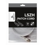Cavo di rete Gembird PP6A-LSZHCU-W-1M Cat6a S/FTP 1m LSZH schermato RJ-45 Oro Bianco