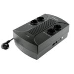 Gembird EG-UPS-001 UPS 650VA com Bateria de Chumbo Ácido Selada, Regulação Automática e Montagem Mural