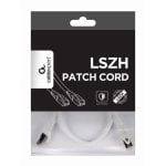 Cable de red Gembird PP6A-LSZHCU-W-0.5M Cat6a S/FTP 0,5m blindado LSZH blanco chapado en oro Cable de red Gembird PP6A-LSZHCU-W-0.5M Cat6a S/FTP 0,5m blindado LSZH blanco chapado en oro