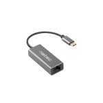 Adaptador de red NATEC Cricket USB 3.2 Gen 1 Type-C 100/1000 Mbit/s Gris RJ-45