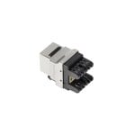 Kabel Lanberg KSF6-1000 Flach Schwarz Metallisch RJ-45 LSA Stecker Buchse Kabel Lanberg KSF6-1000 Flach Schwarz Metallisch RJ-45 LSA Stecker Buchse