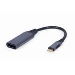 Cable adaptador USB-C a HDMI Cablexpert A-USB3C-HDMI-01 4K@60Hz 0,15m Plug & Play