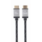 Cable HDMI Gembird CCB-HDMIL-2M 2m UHD 4K 60Hz Chapado en Oro 3D Gris