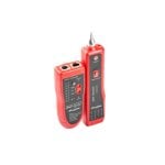 Comprobador de cables Lanberg NT-0501 RJ-11 RJ-12 RJ-45 250m Batería integrada Negro/Rojo