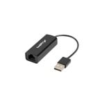 Cable de Red Lanberg NC-0100-01 10 Gbit/s 0,15m Negro Cable de Red Lanberg NC-0100-01 10 Gbit/s 0,15m Negro