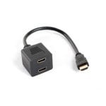 Adattatore Lanberg AD-0019-BK HDMI 2 Porte Full HD 1920x1080 Nero 0,2m Adattatore Lanberg AD-0019-BK HDMI 2 Porte Full HD 1920x1080 Nero 0,2m