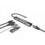 Adaptador USB-C NATEC Fowler Go Ethernet 1000Mbps Power Delivery 100W Aluminio Adaptador USB-C NATEC Fowler Go Ethernet 1000Mbps Power Delivery 100W Aluminio