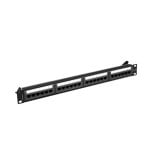 Lanberg PPUA-1024-B Patch Panel Cat6a U/UTP Noir ABS Métal 1U Lanberg PPUA-1024-B Patch Panel Cat6a U/UTP Noir ABS Métal 1U