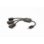 Hub Gembird 2 porte USB 2.0 Micro-B modello UHB-OTG-02 con alimentazione extra Hub Gembird 2 porte USB 2.0 Micro-B modello UHB-OTG-02 con alimentazione extra