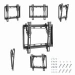 Soporte de TV Gembird WM-42T-04 Inclinable Acero Negro VESA 200x200mm 23"-42" 35kg Soporte de TV Gembird WM-42T-04 Inclinable Acero Negro VESA 200x200mm 23"-42" 35kg